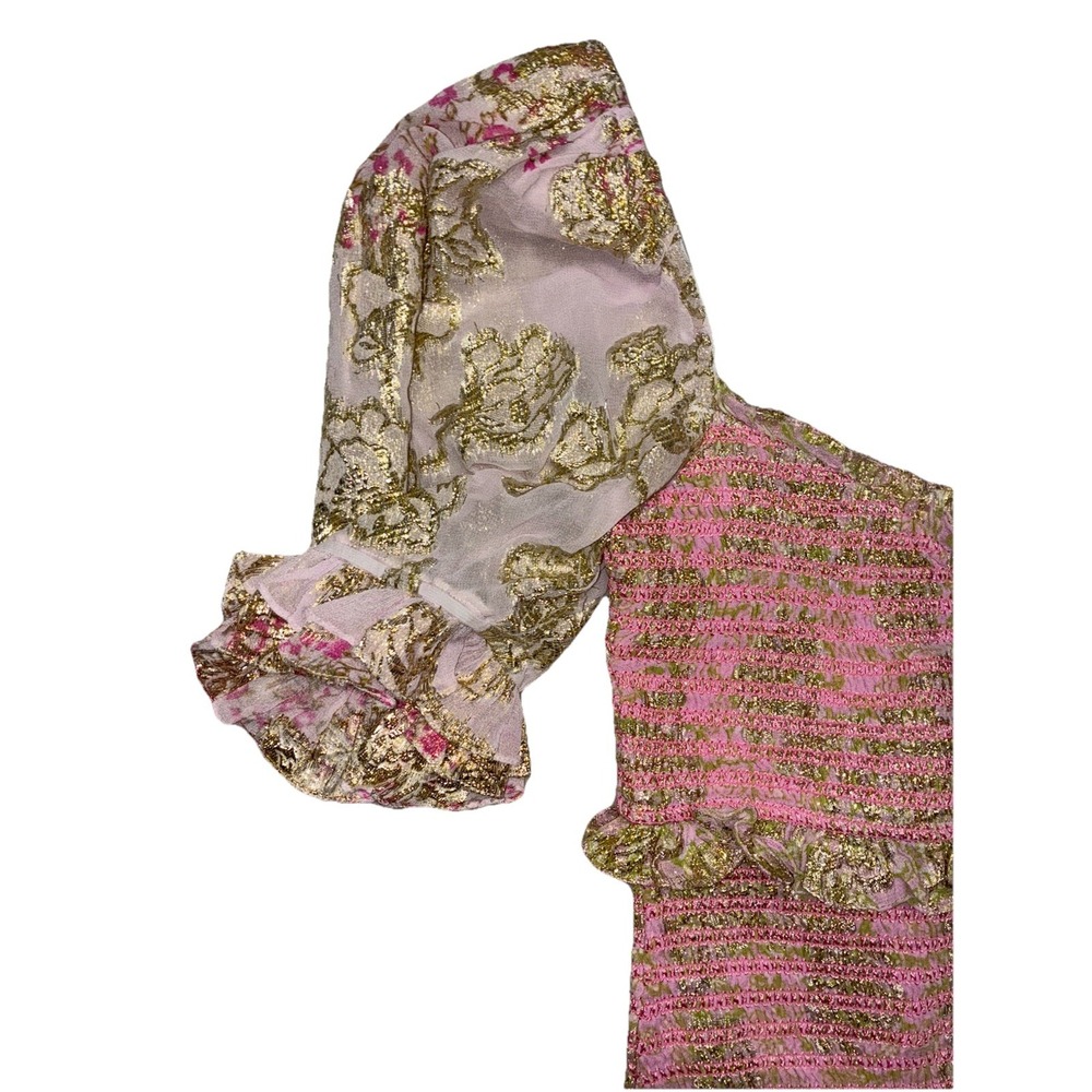 Floral Pink and Cream Dress - Picture 6 of 11